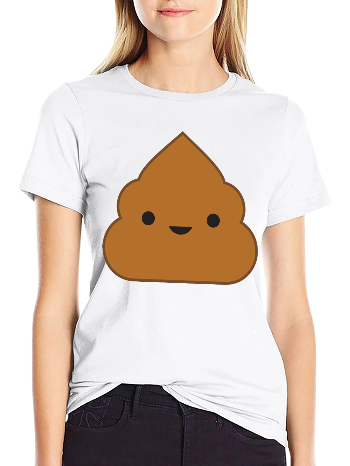 Poop Emoji Black T-Shirt - Funny Novelty Graphic Tee
