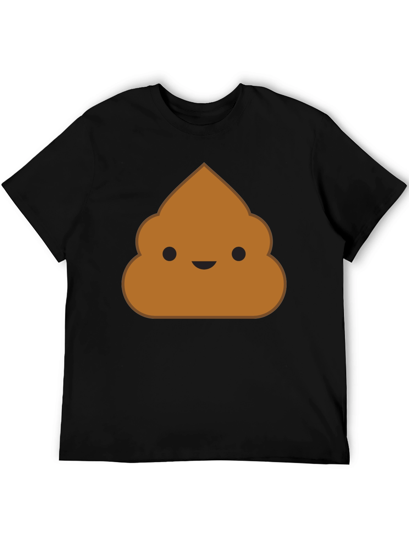 Poop Emoji Black T-Shirt - Funny Novelty Graphic Tee