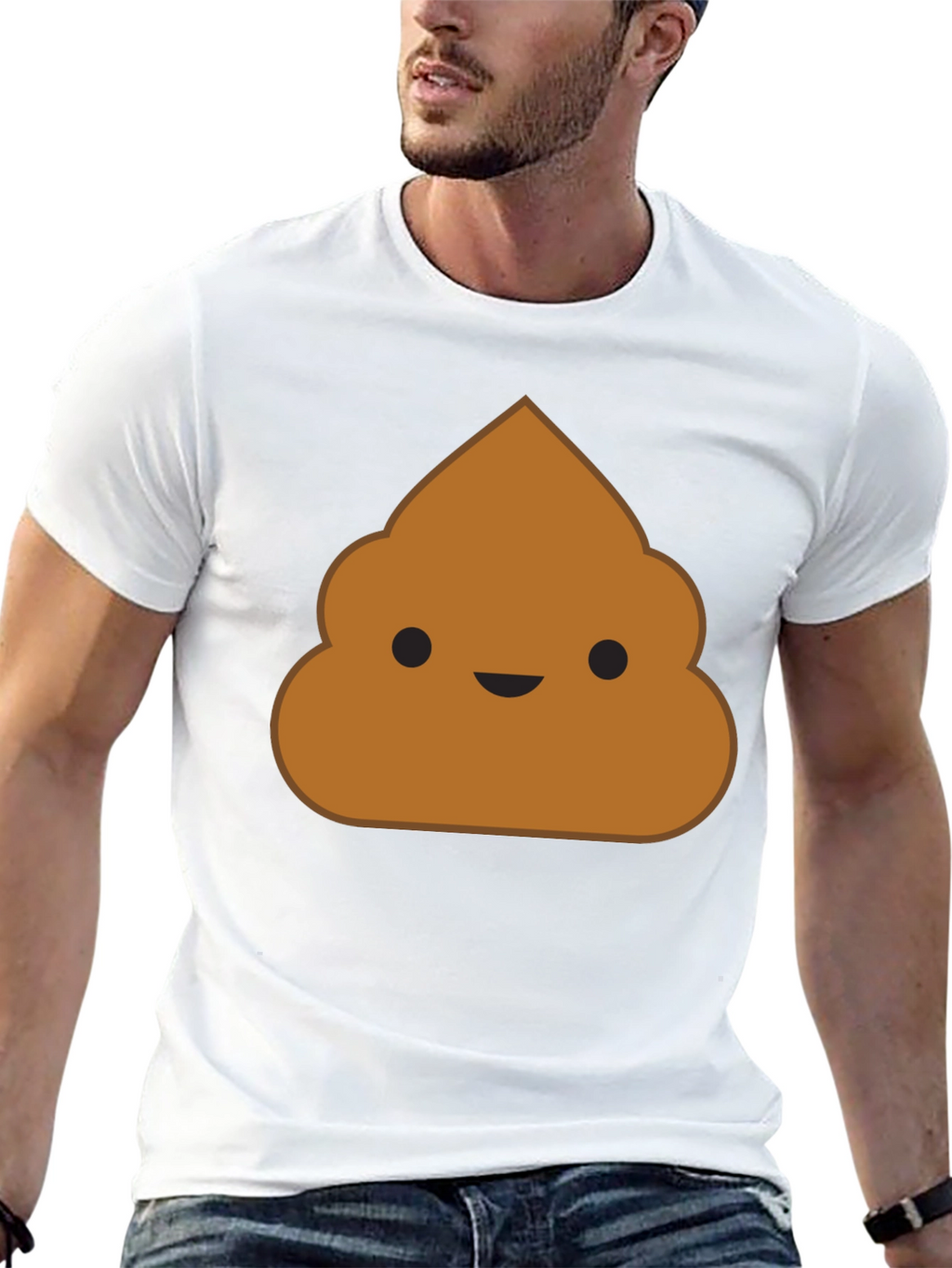 Poop Emoji Black T-Shirt - Funny Novelty Graphic Tee