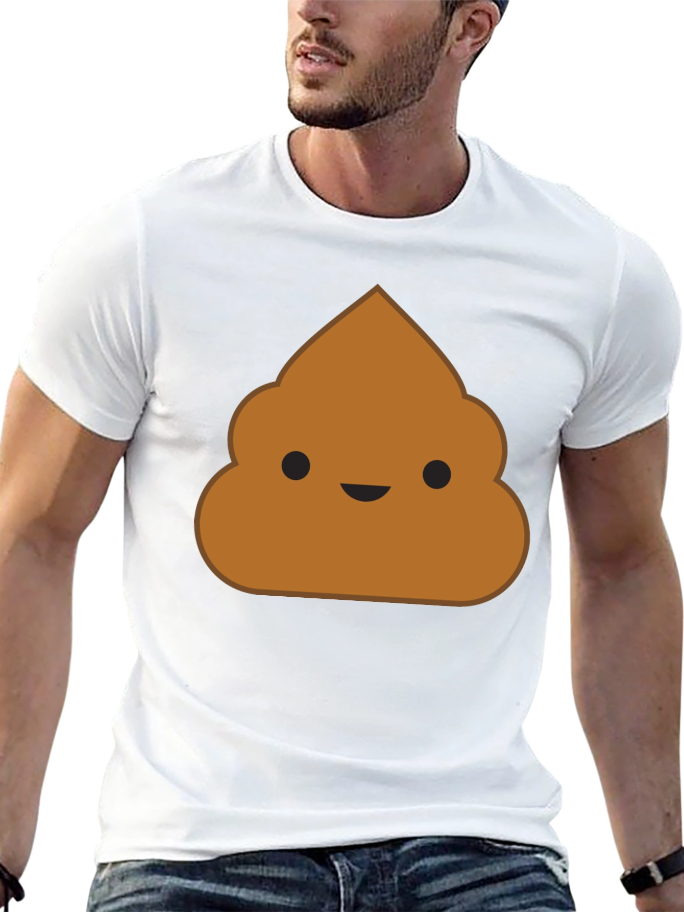 Poop Emoji Black T-Shirt - Funny Novelty Graphic Tee