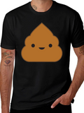 Poop Emoji Black T-Shirt - Funny Novelty Graphic Tee