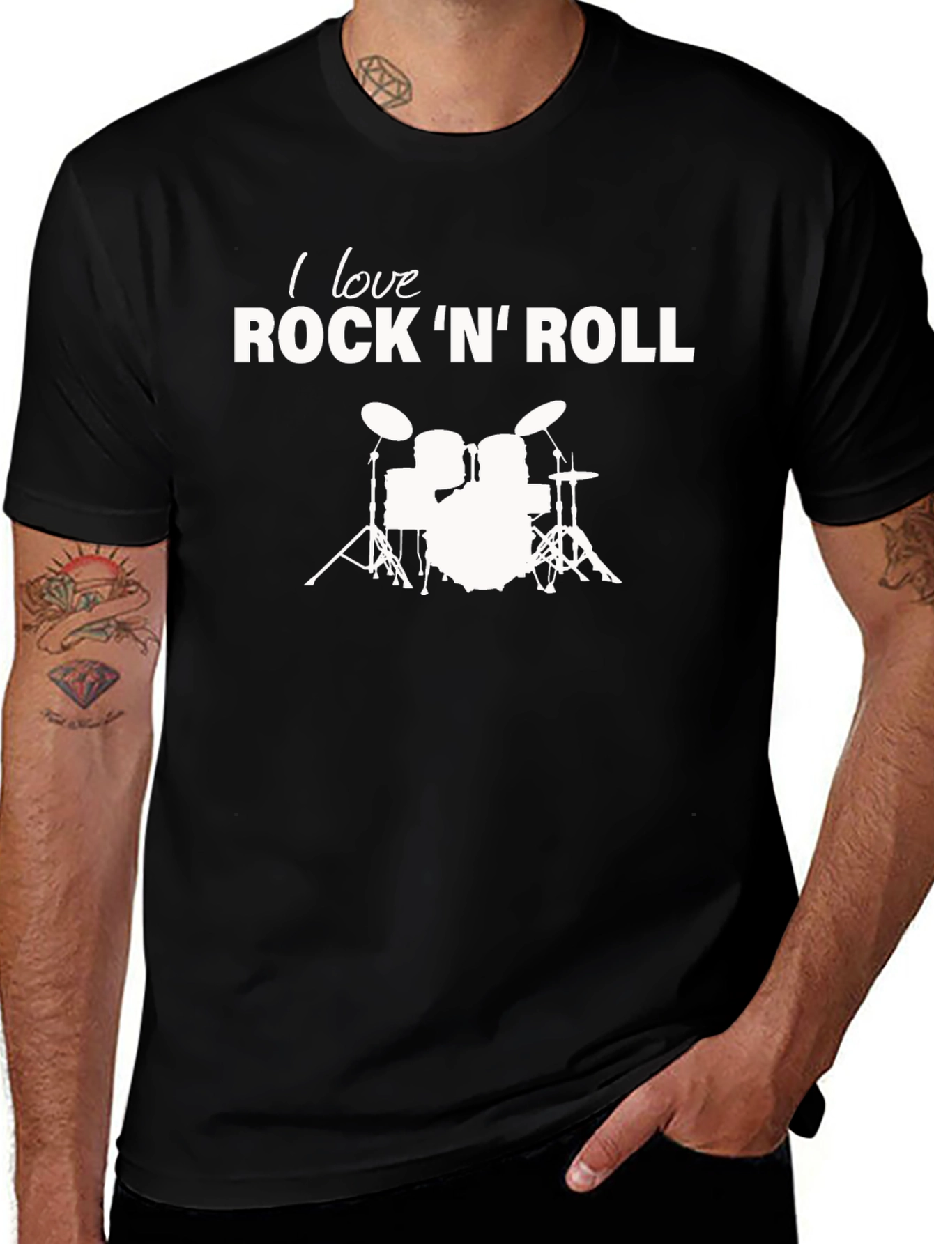 I Love Rock N Roll Graphic Tee - Music Lovers T-Shirt