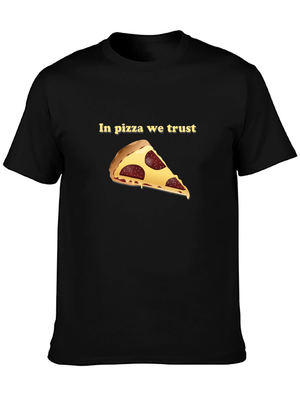 Pizza Trust Black Graphic Tee