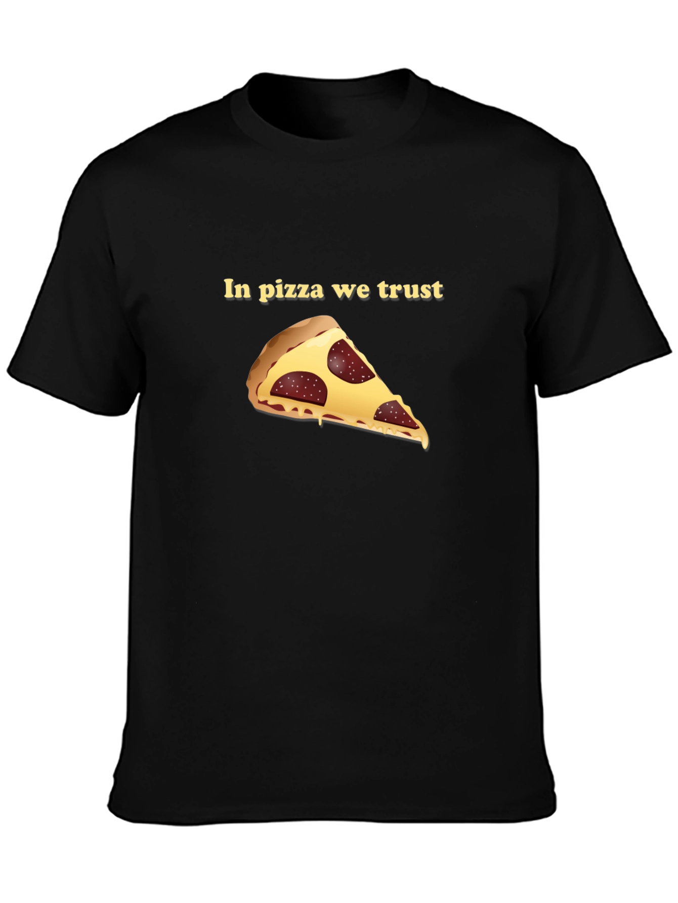 Pizza Trust Black Graphic Tee
