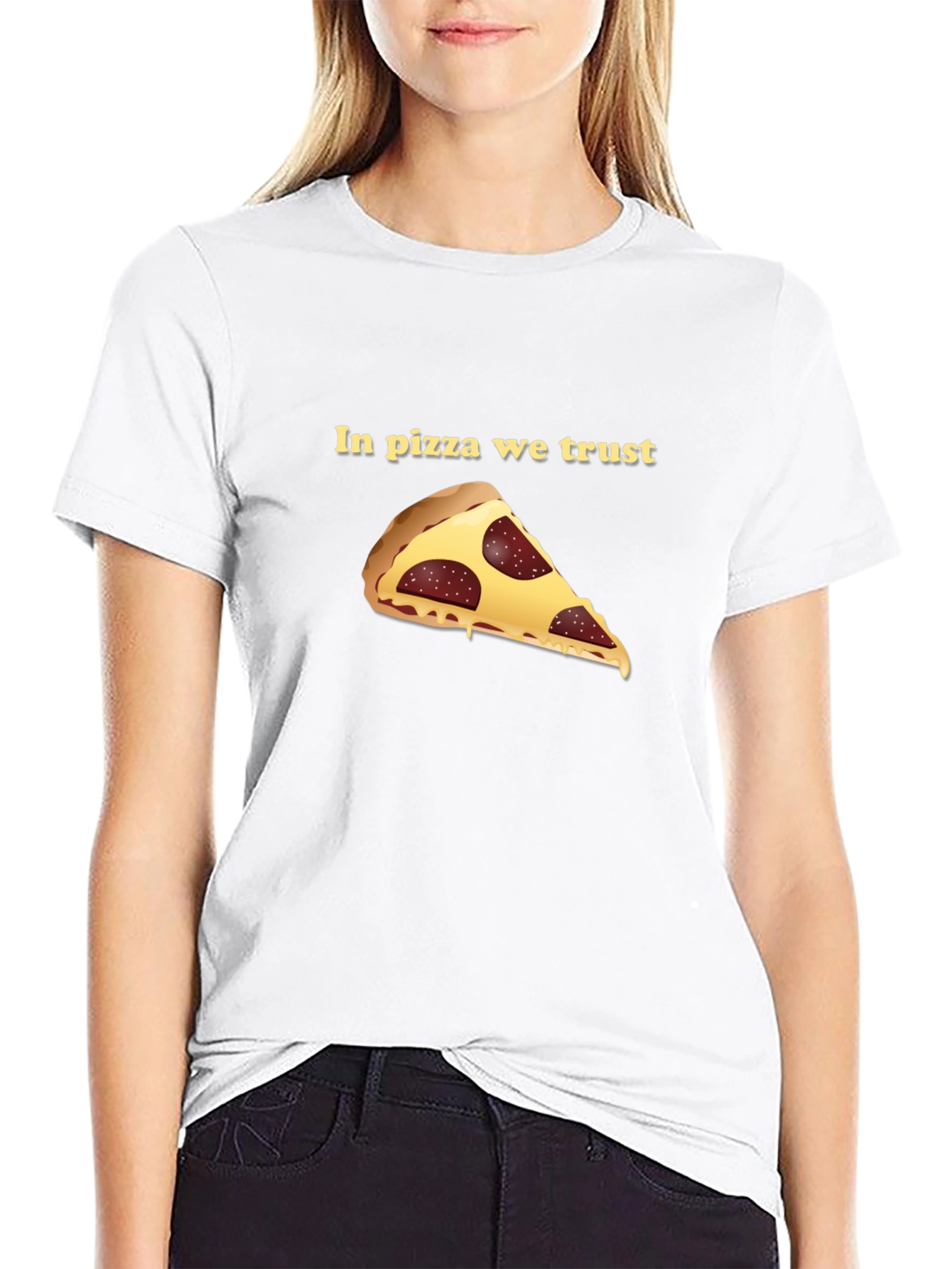 Pizza Trust Black Graphic Tee