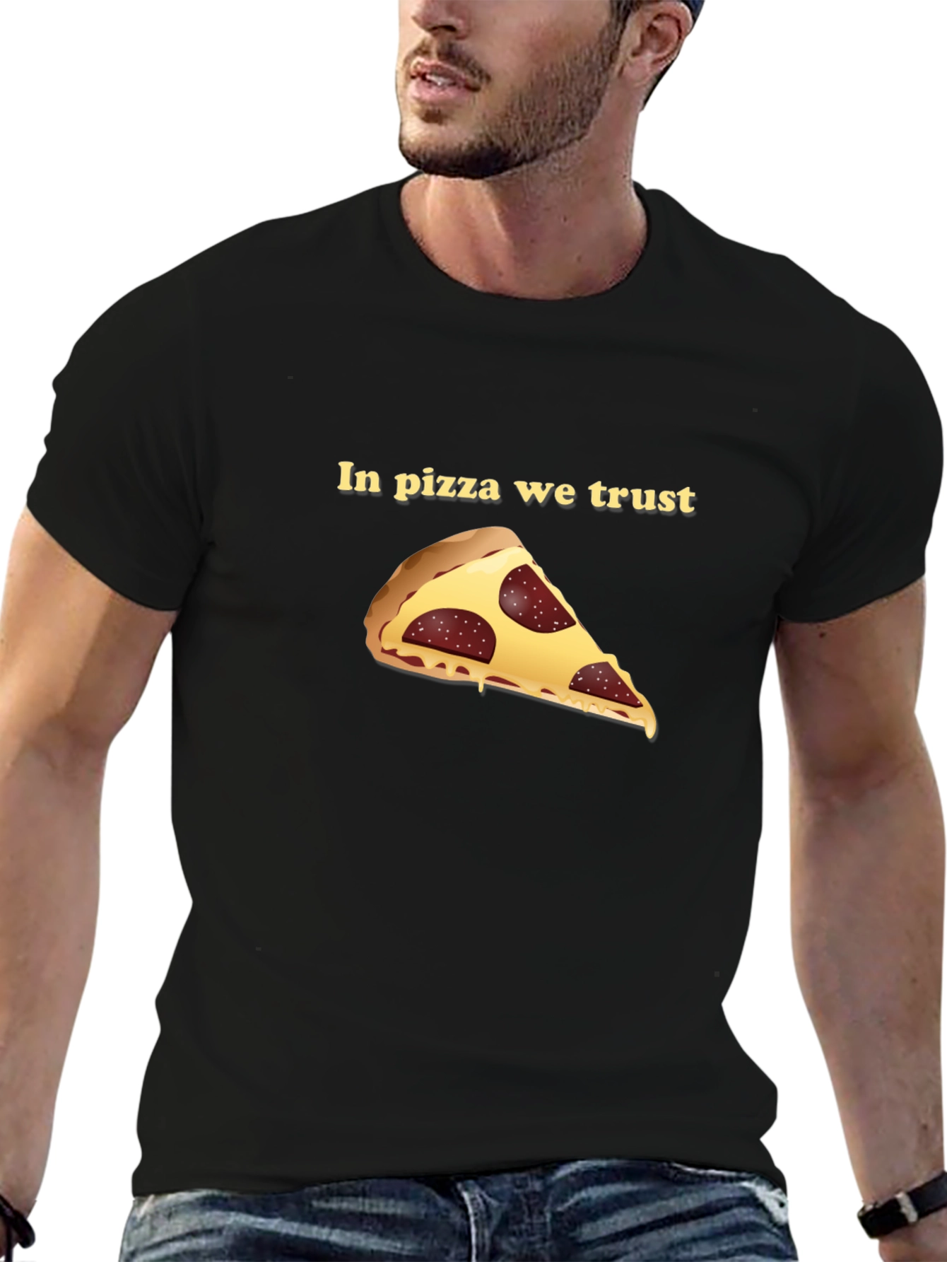 Pizza Trust Black Graphic Tee