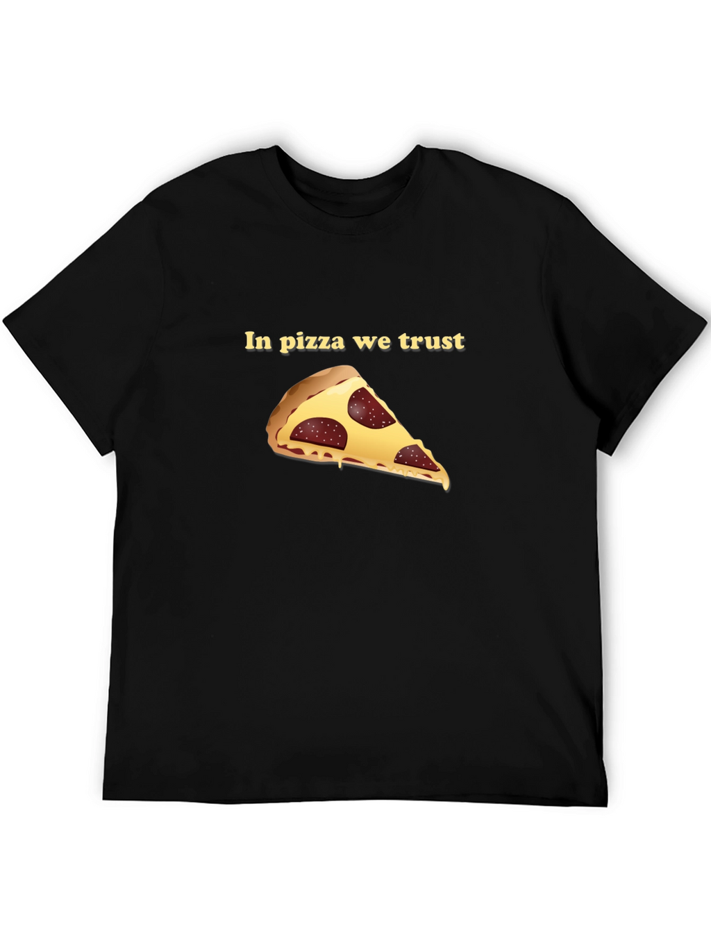 Pizza Trust Black Graphic Tee
