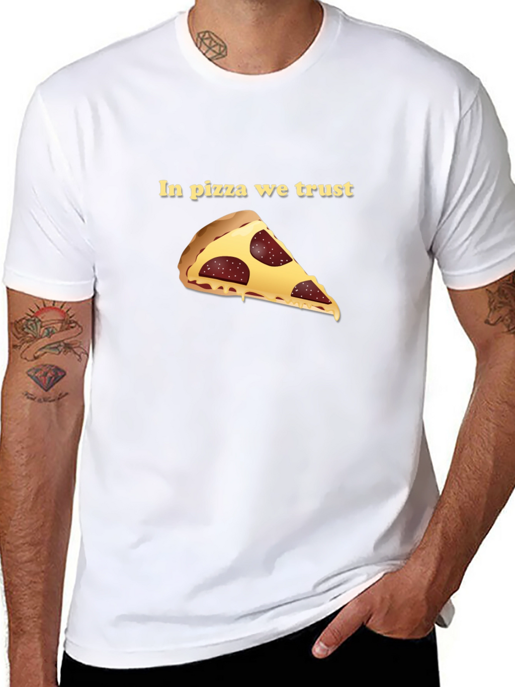Pizza Trust Black Graphic Tee