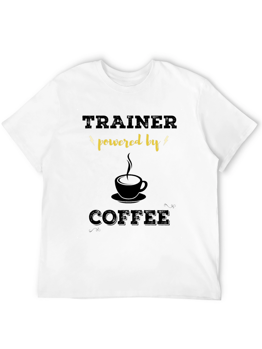Trainer Powered By Coffee Graphic T-Shirt