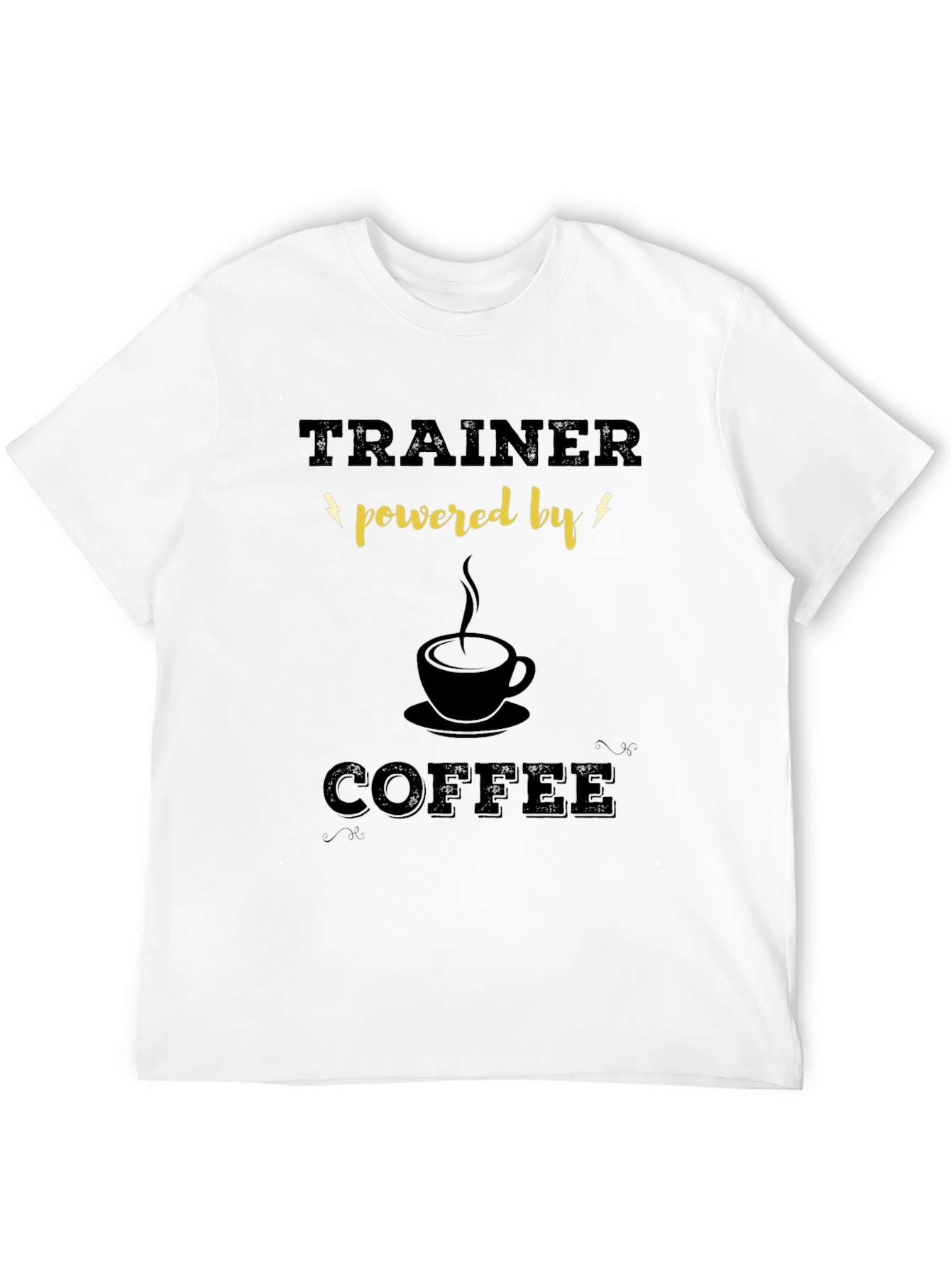 Trainer Powered By Coffee Graphic T-Shirt