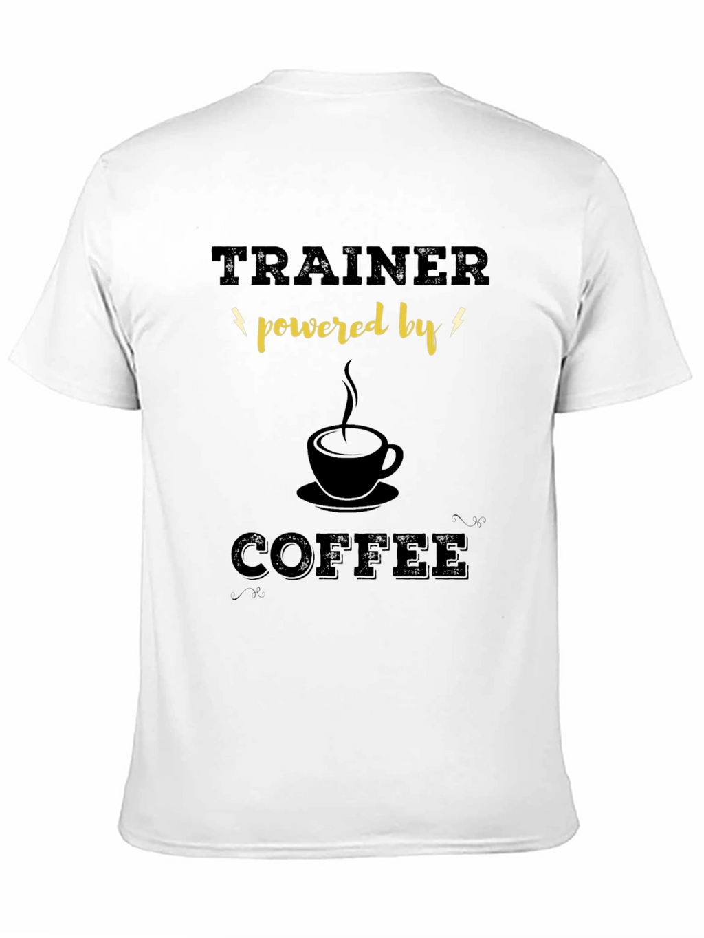 Trainer Powered By Coffee Graphic T-Shirt