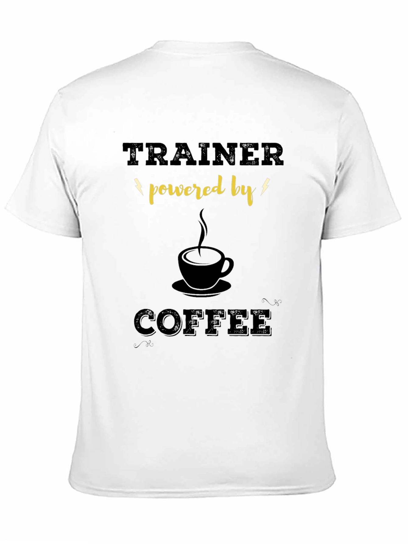 Trainer Powered By Coffee Graphic T-Shirt