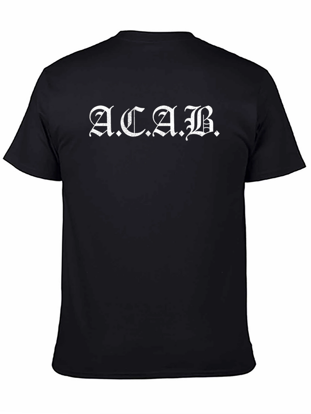 ACAB Graphic T-Shirt - Black Crew Neck Tee
