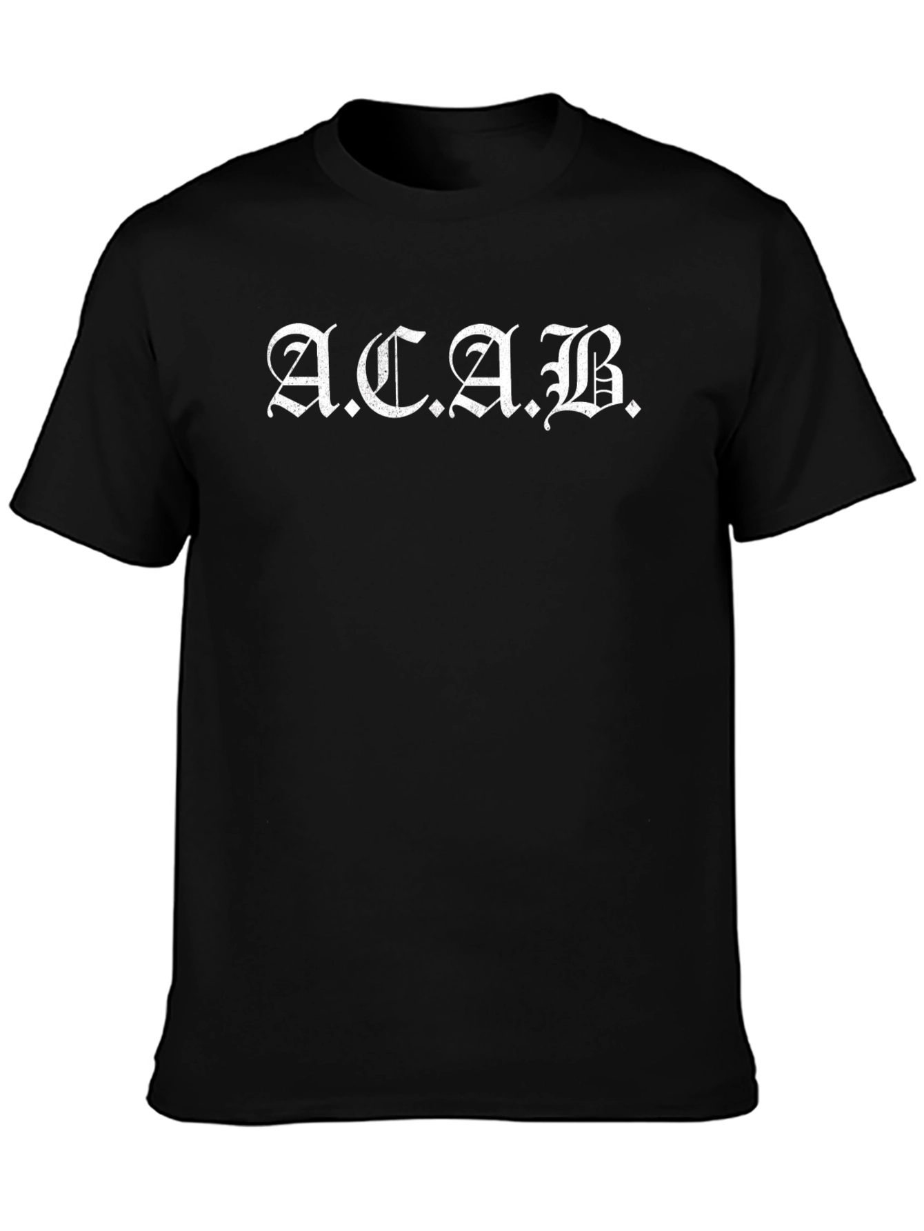 ACAB Graphic T-Shirt - Black Crew Neck Tee