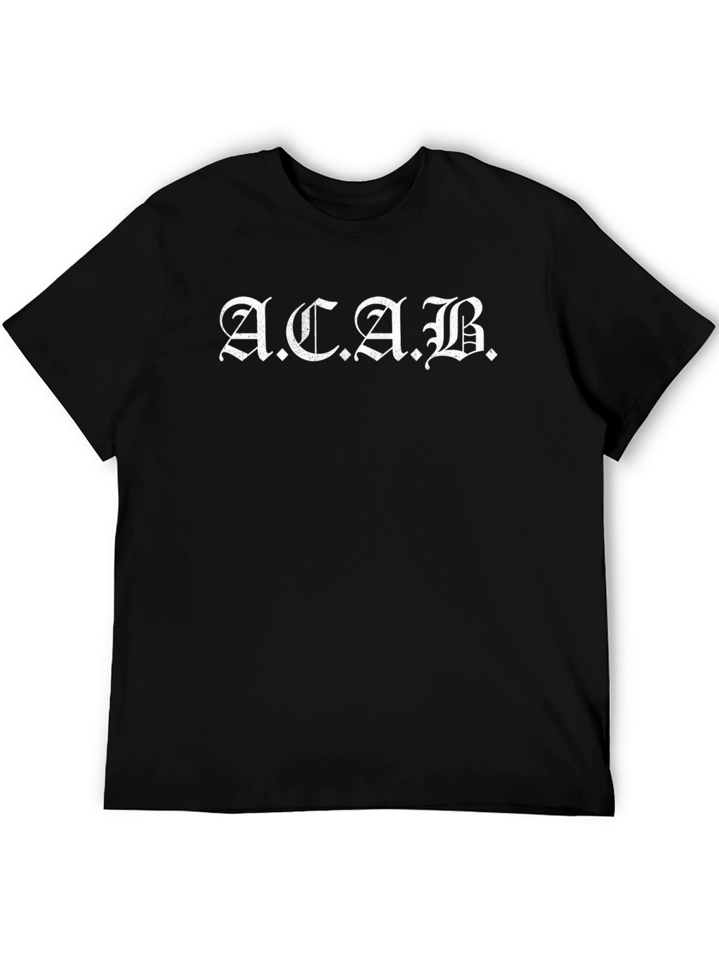 ACAB Graphic T-Shirt - Black Crew Neck Tee