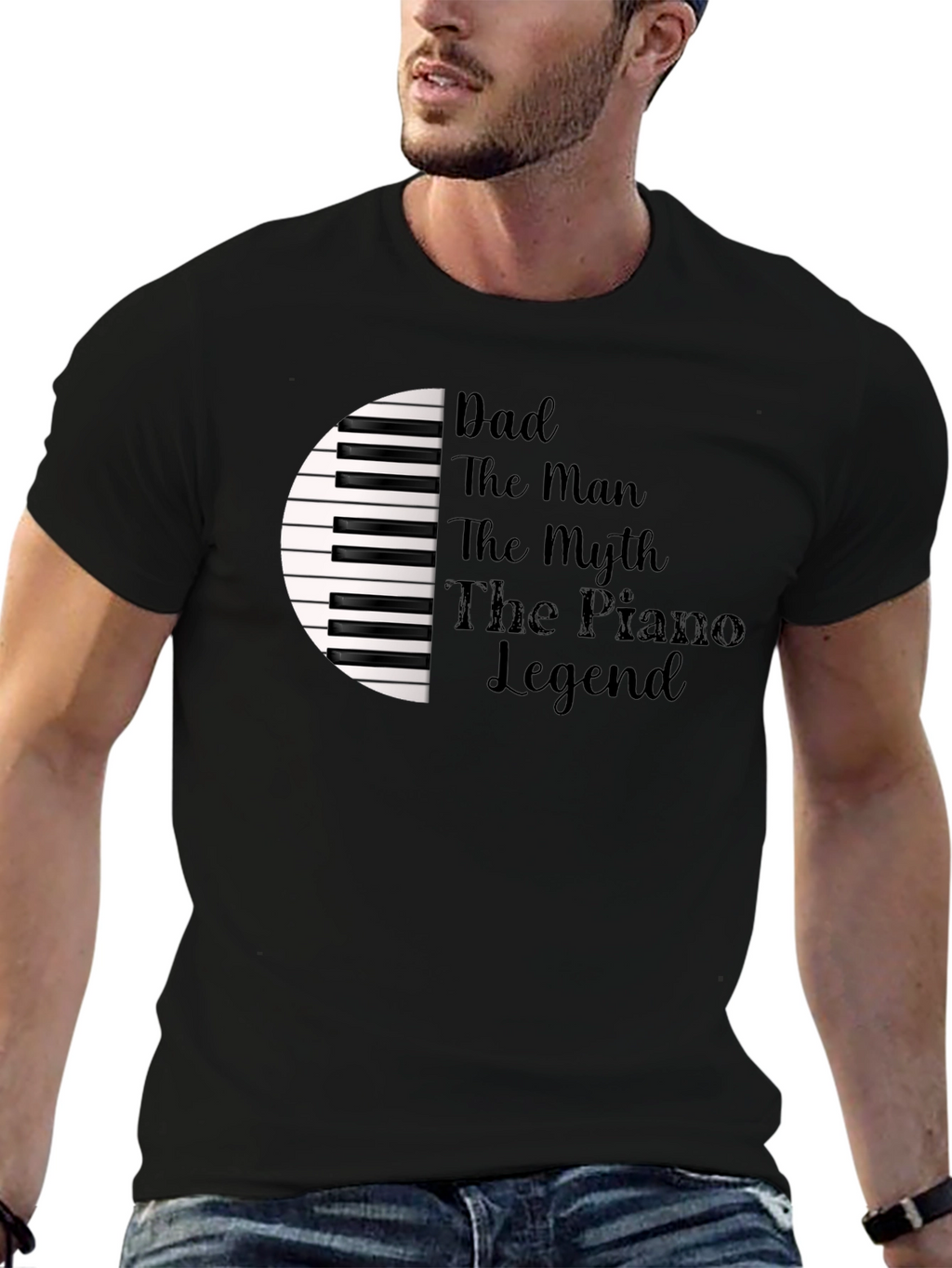Dad Piano Legend T-Shirt - Musician Gift