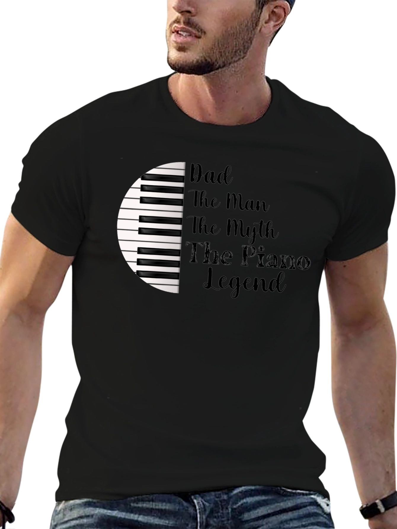 Dad Piano Legend T-Shirt - Musician Gift
