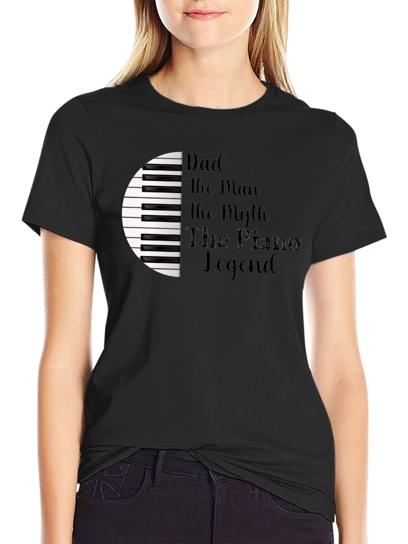 Dad Piano Legend T-Shirt - Musician Gift