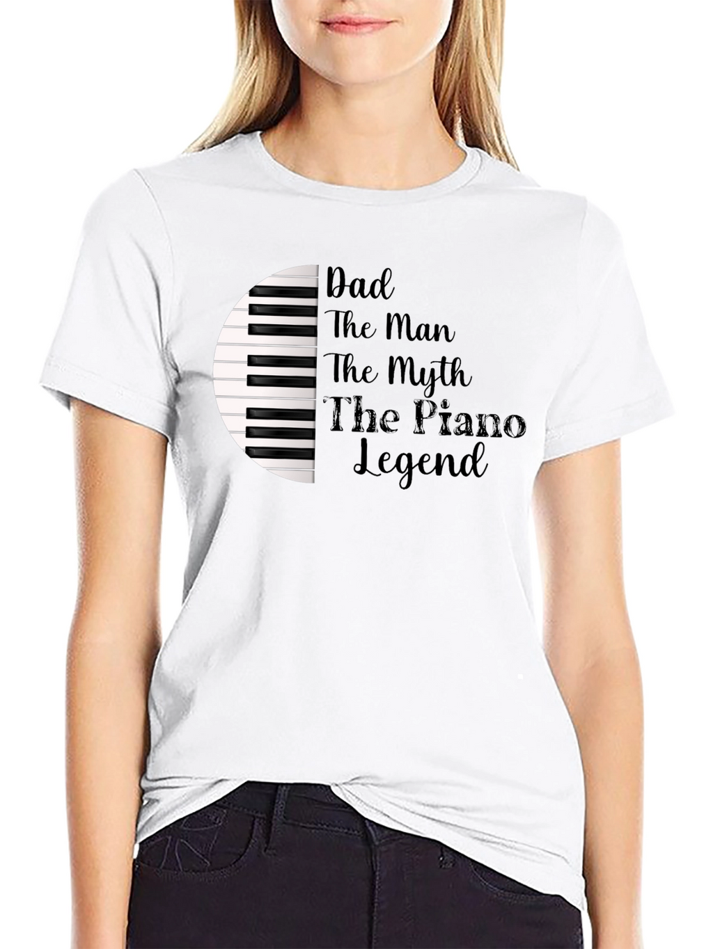 Dad Piano Legend T-Shirt - Musician Gift