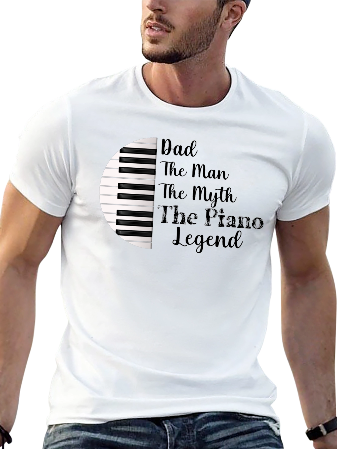 Dad Piano Legend T-Shirt - Musician Gift