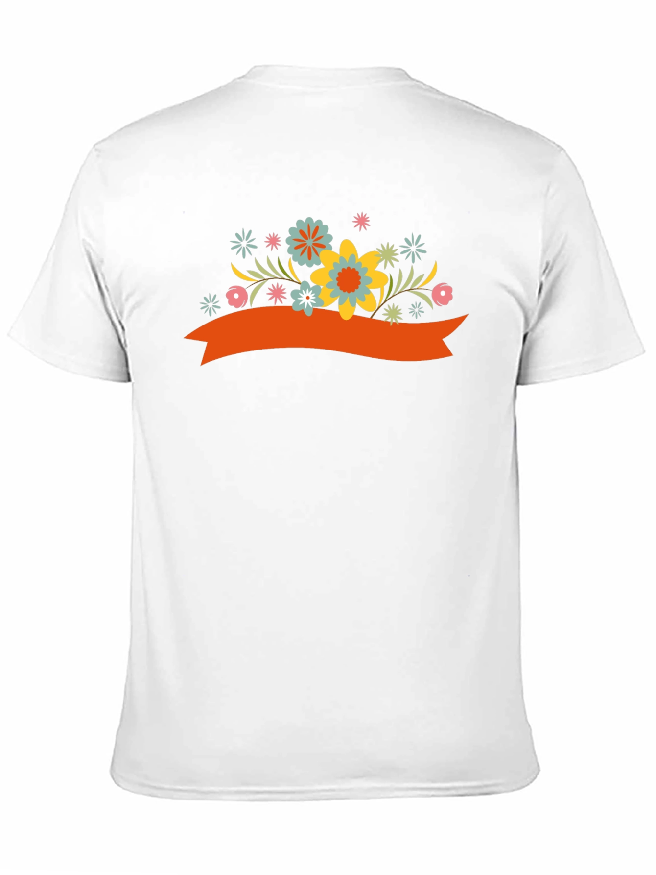 Floral Banner Graphic Tee - Stylish Casual Wear
