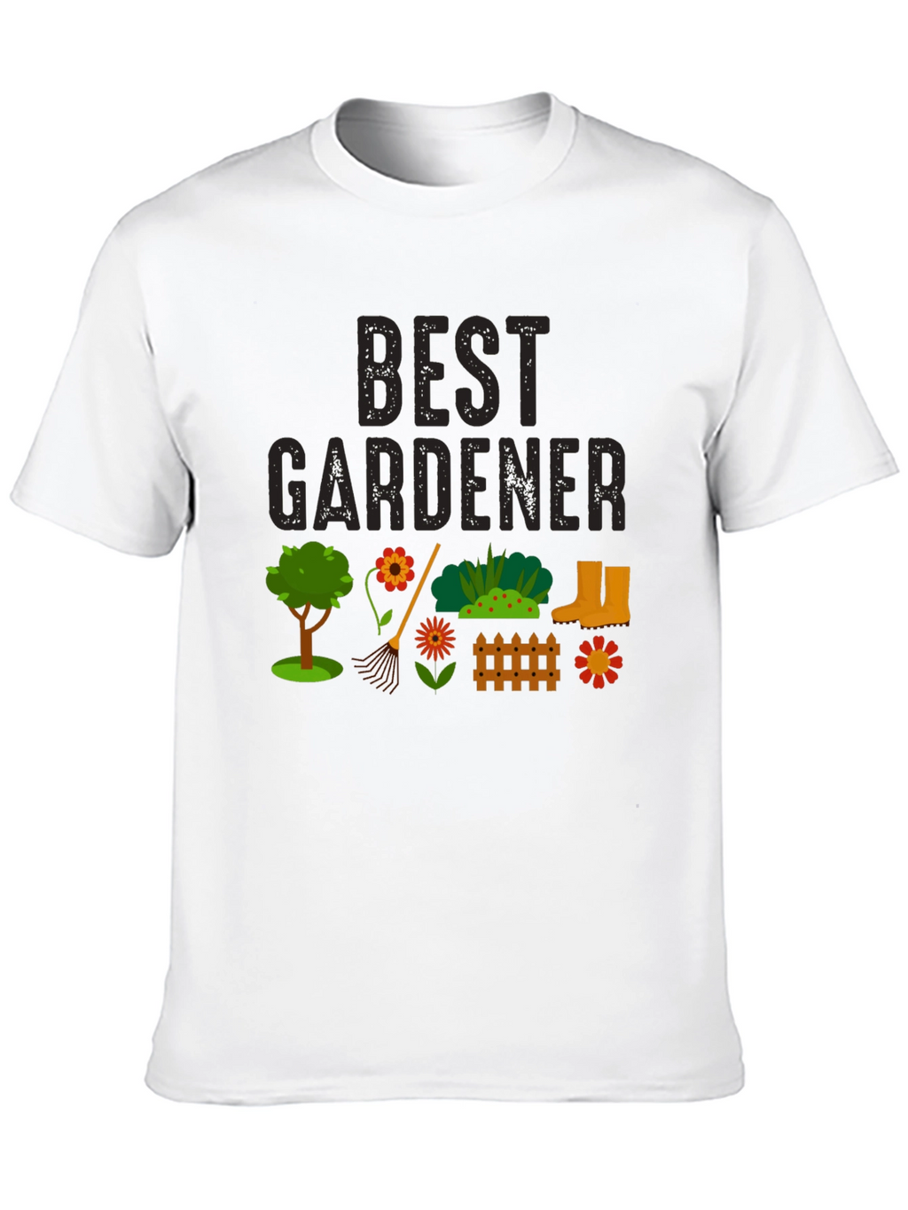 Best Gardener Black Graphic T-Shirt