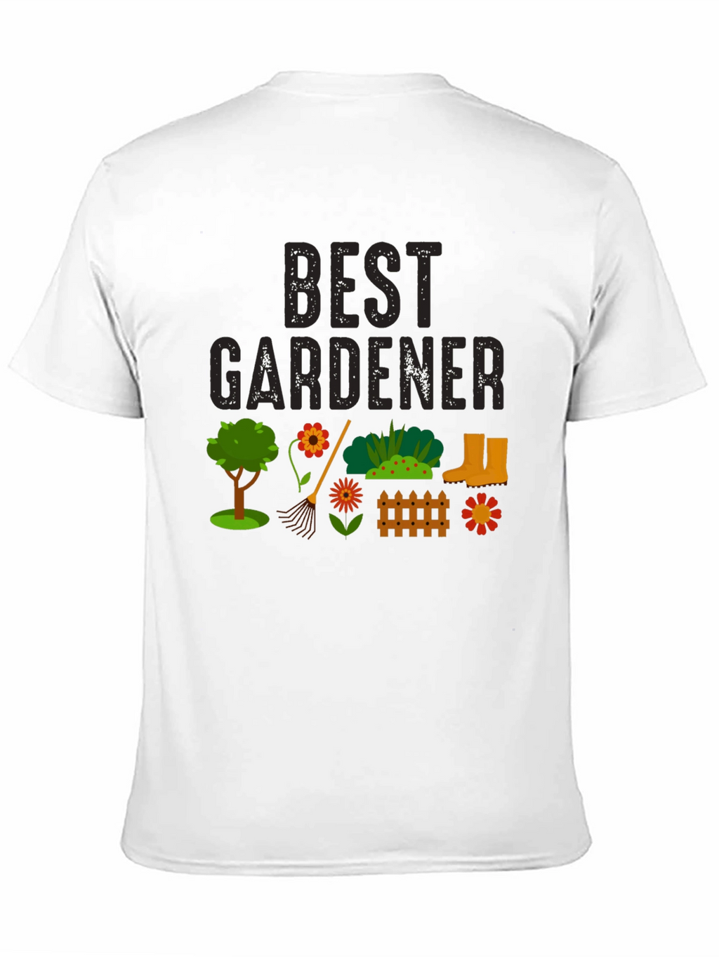 Best Gardener Black Graphic T-Shirt
