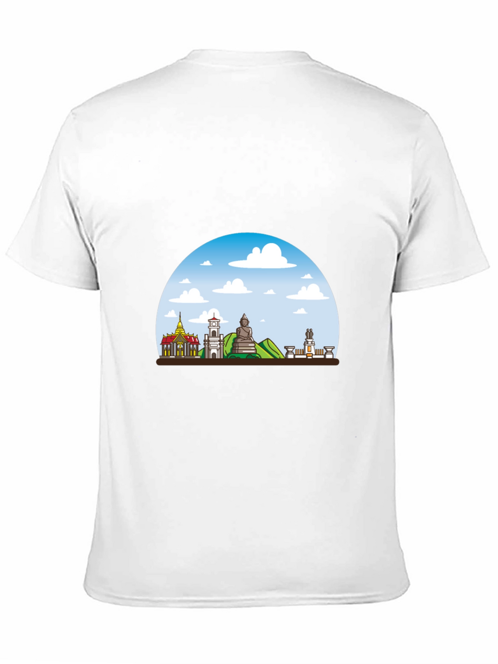 Chiang Mai Thailand T-Shirt Black Crew Neck Graphic Tee