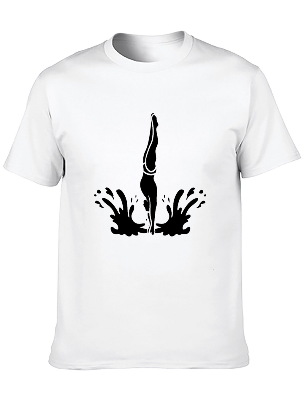 Diving Silhouette Black T-Shirt