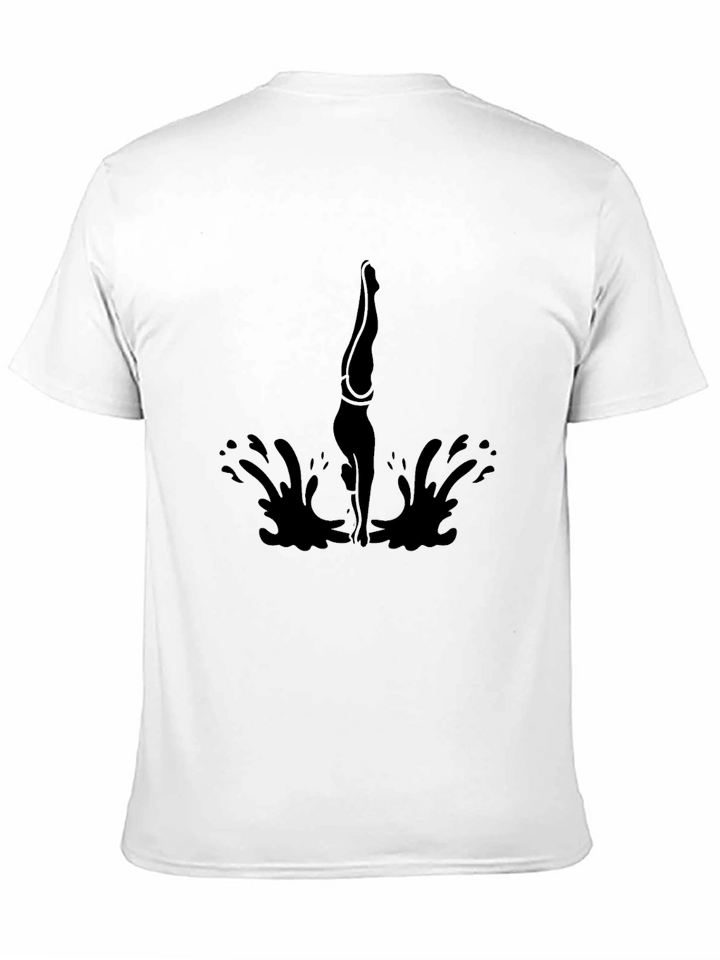 Diving Silhouette Black T-Shirt