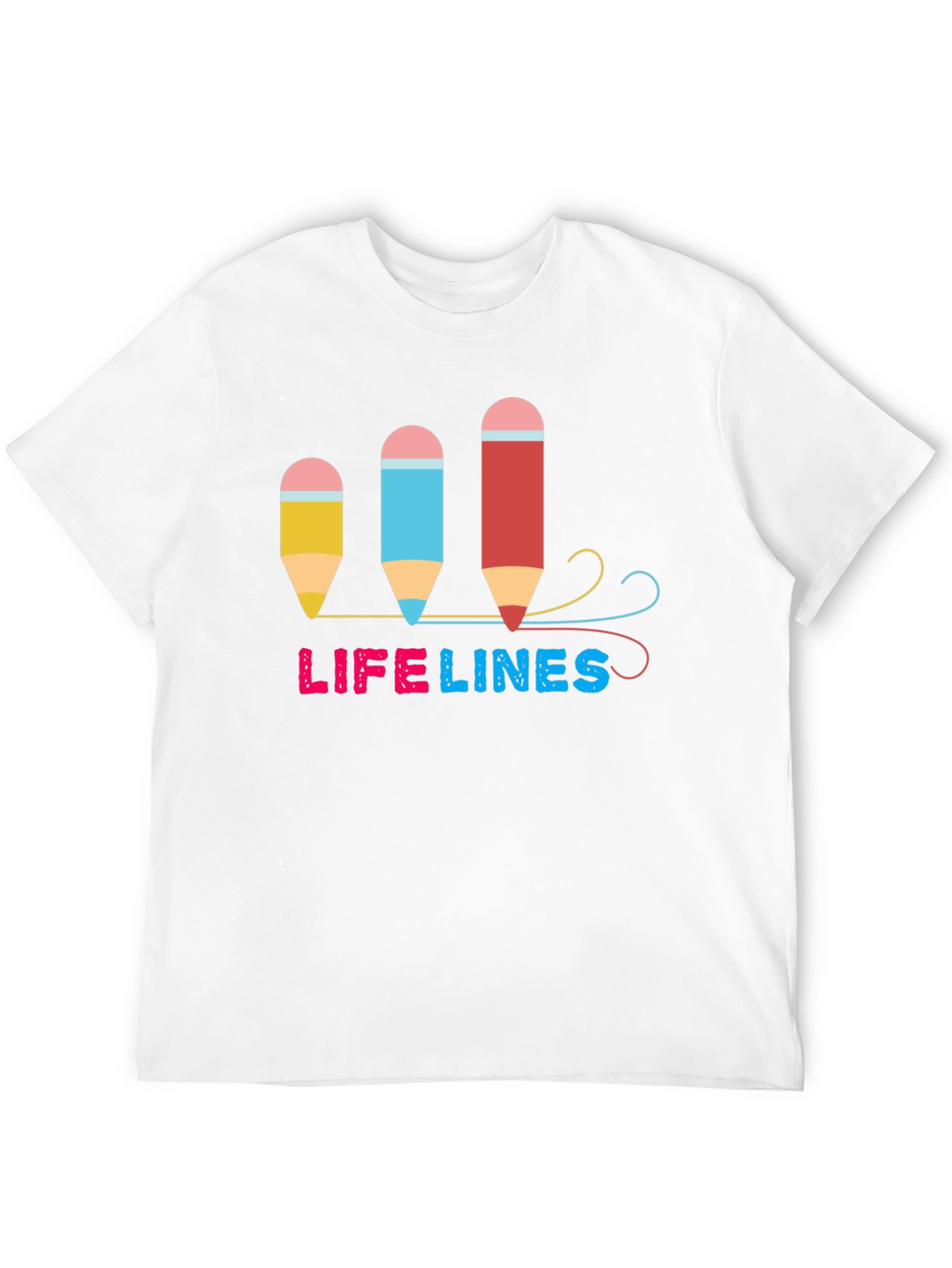 Lifelines Pencil Graphic T-Shirt