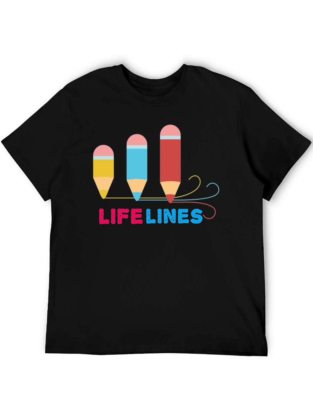 Lifelines Pencil Graphic T-Shirt