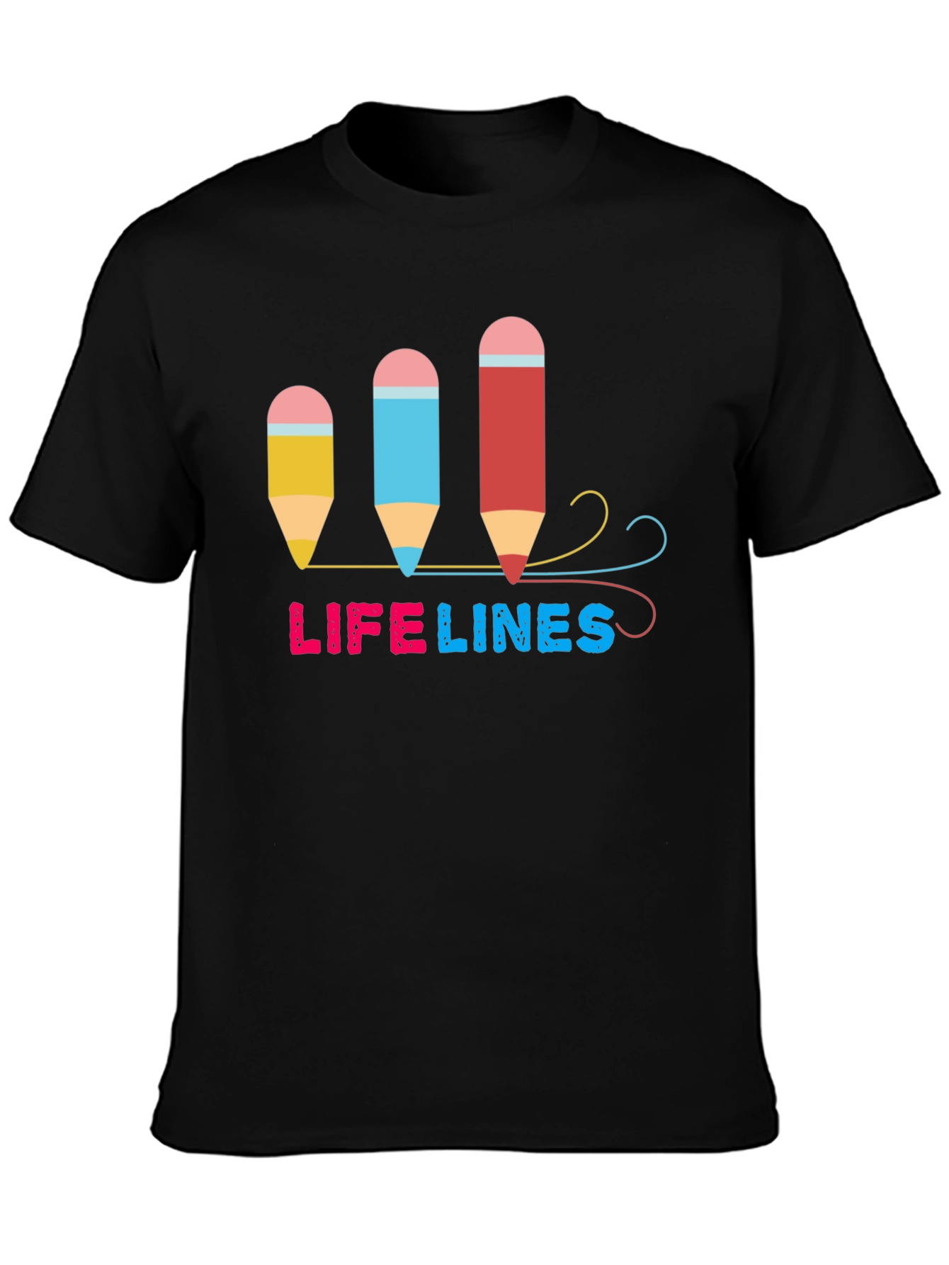 Lifelines Pencil Graphic T-Shirt