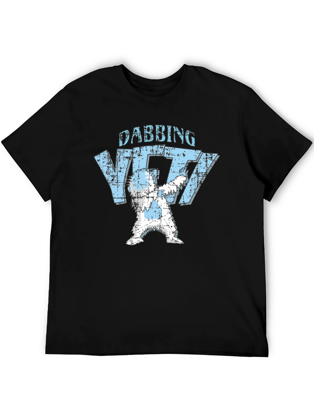 Dabbing Yeti Black Graphic T-Shirt