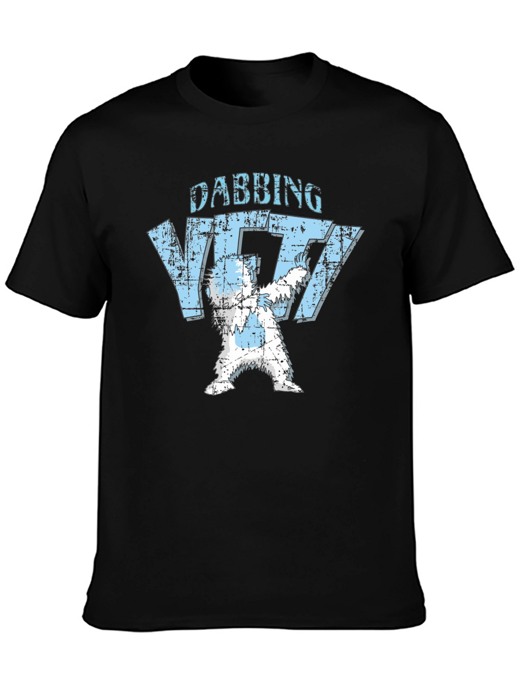 Dabbing Yeti Black Graphic T-Shirt