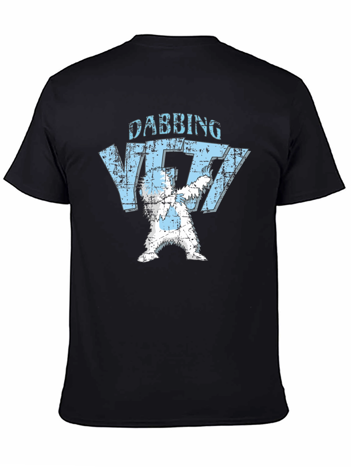 Dabbing Yeti Black Graphic T-Shirt