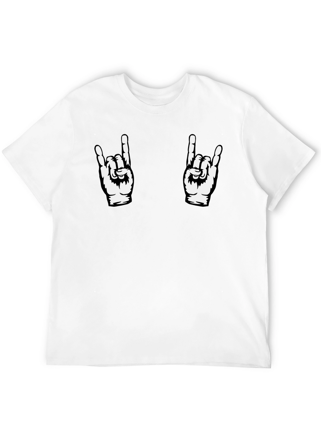 Rock On Graphic Tee - Black Cotton T-Shirt