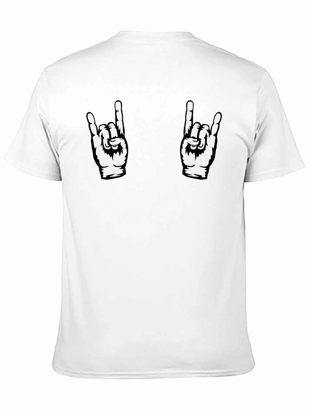 Rock On Graphic Tee - Black Cotton T-Shirt