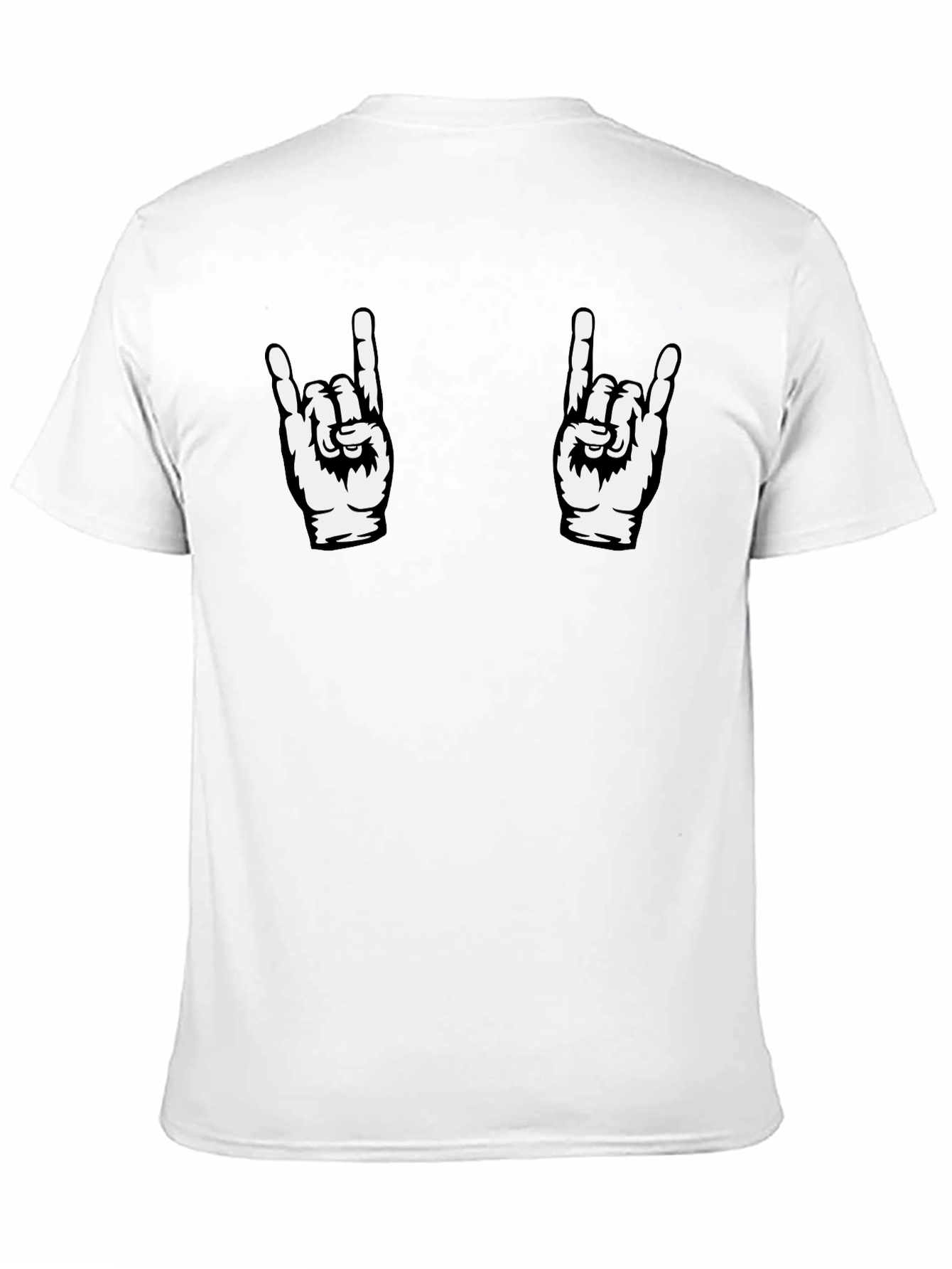 Rock On Graphic Tee - Black Cotton T-Shirt