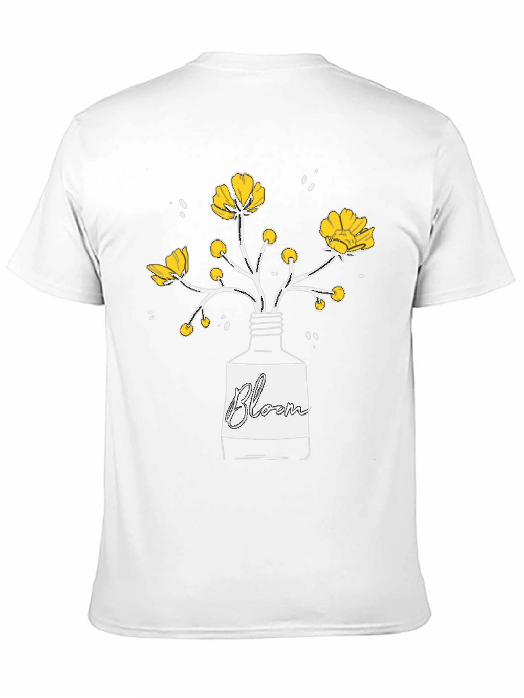 Bloom Graphic T-Shirt - Black Cotton Tee