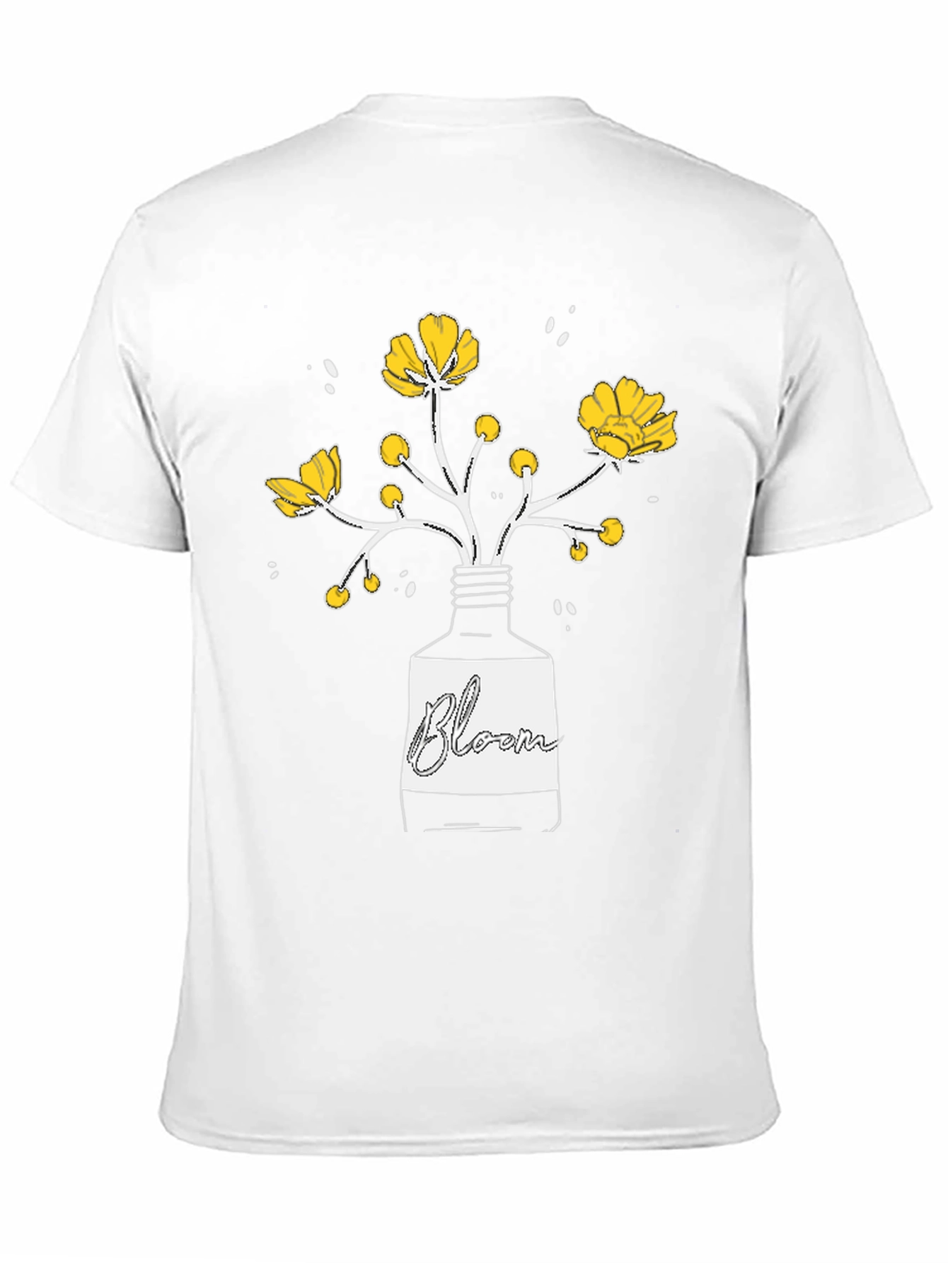 Bloom Graphic T-Shirt - Black Cotton Tee