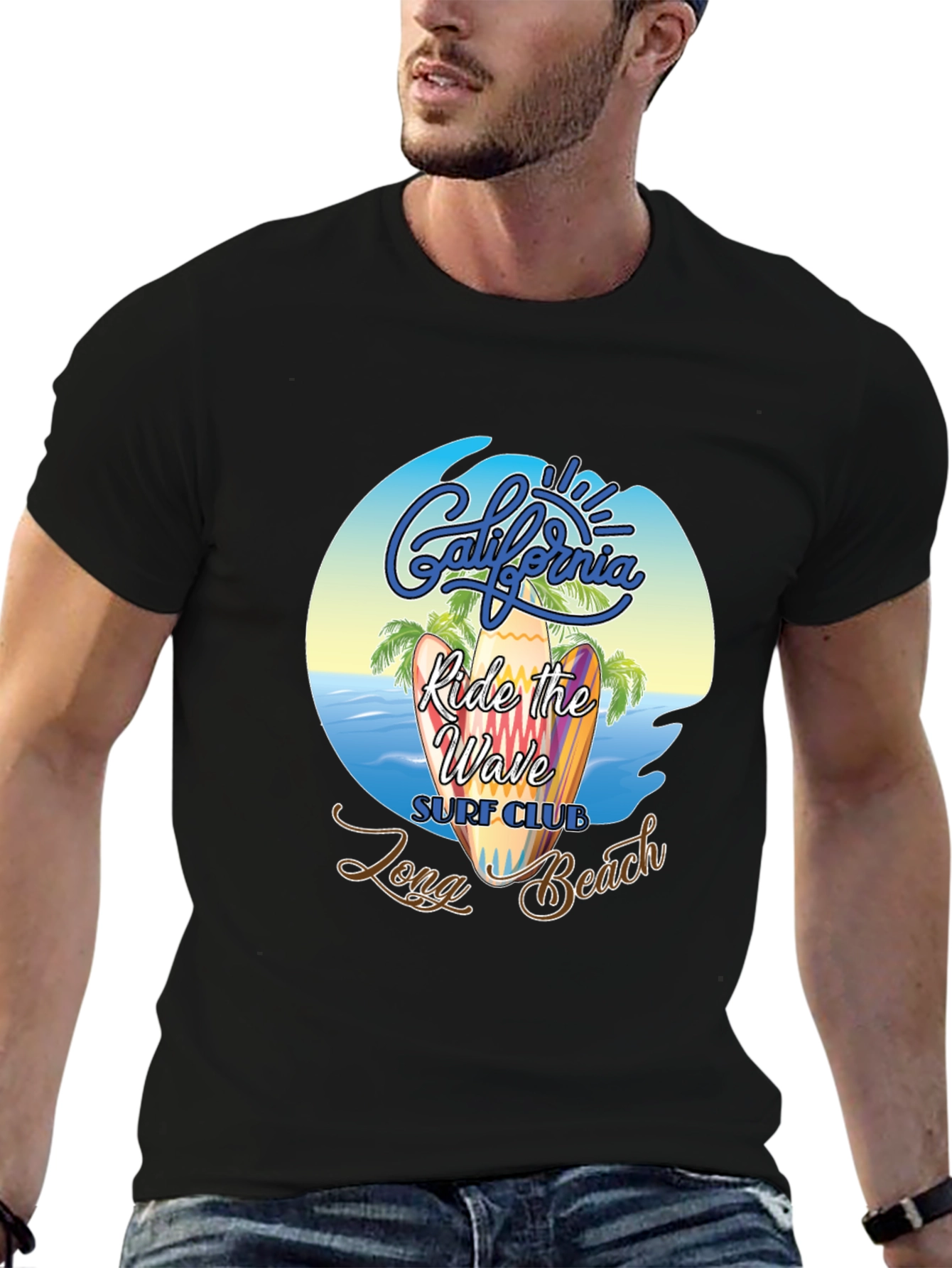 California Surf Club Black T-Shirt