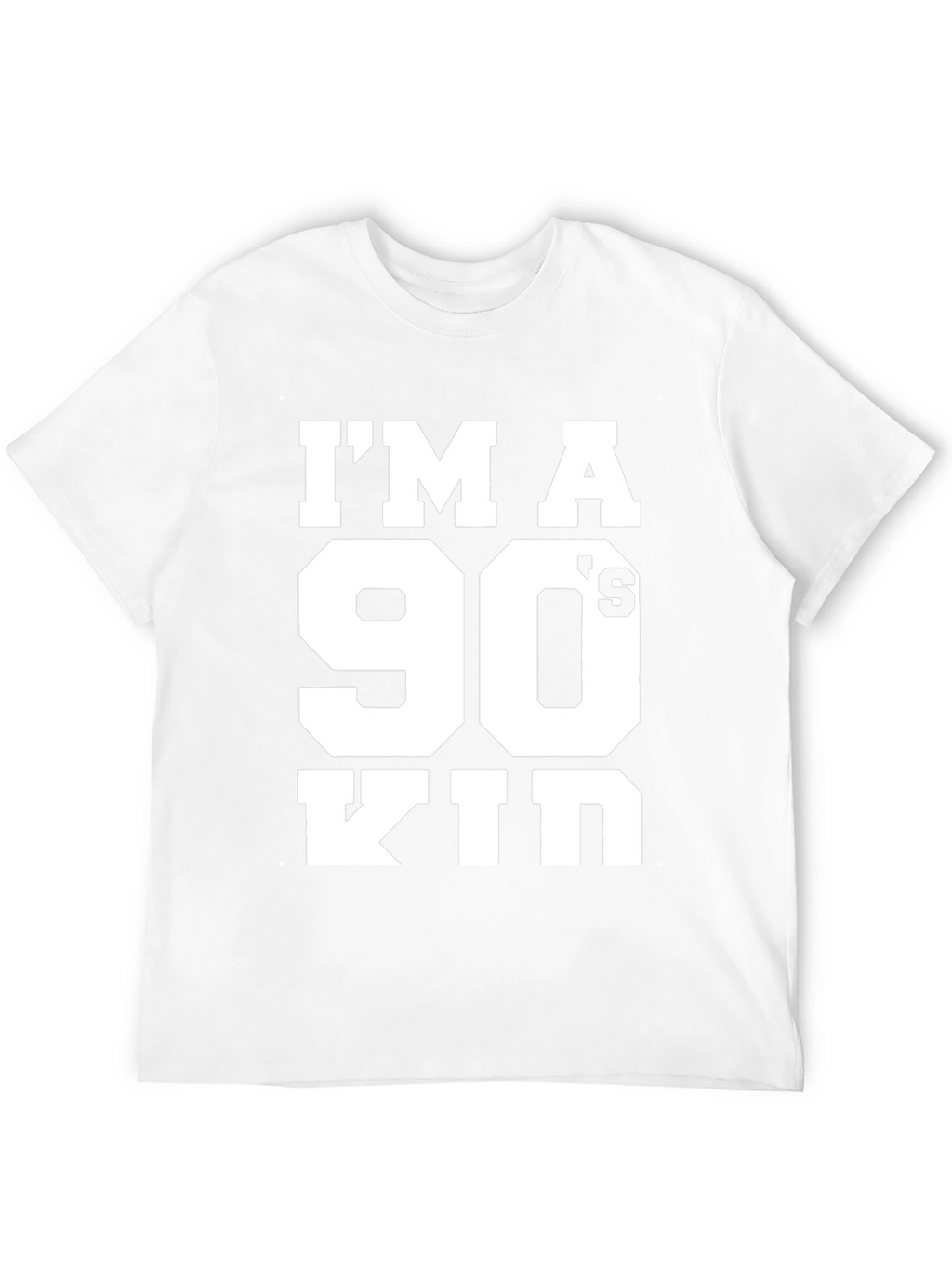 90s Kid Black Graphic T-Shirt
