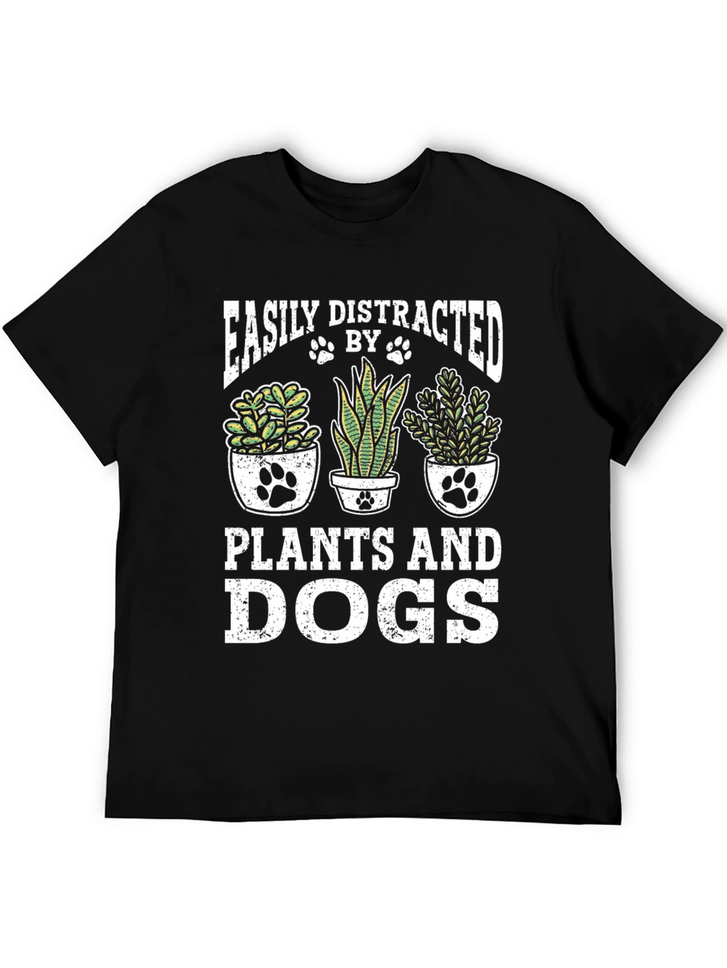 Easily Distracted by Plants and Dogs T-Shirt