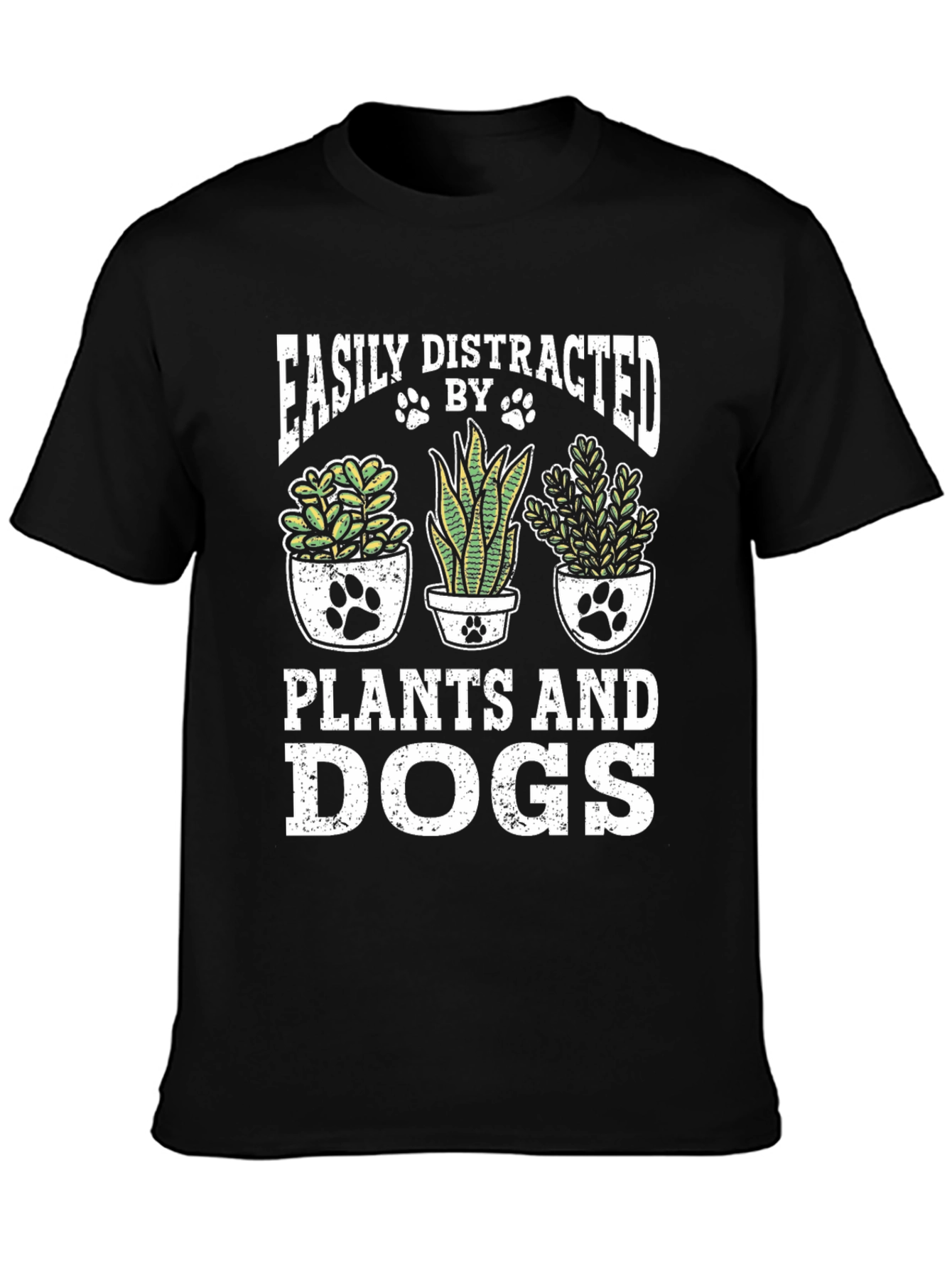 Easily Distracted by Plants and Dogs T-Shirt
