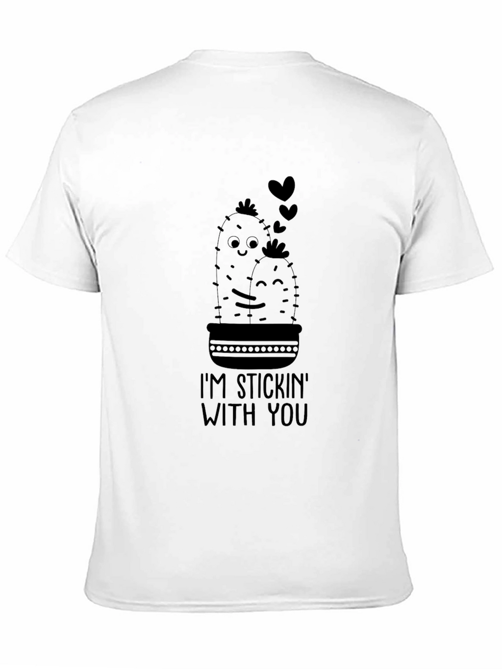 Stickin With You Cactus T-Shirt - Black