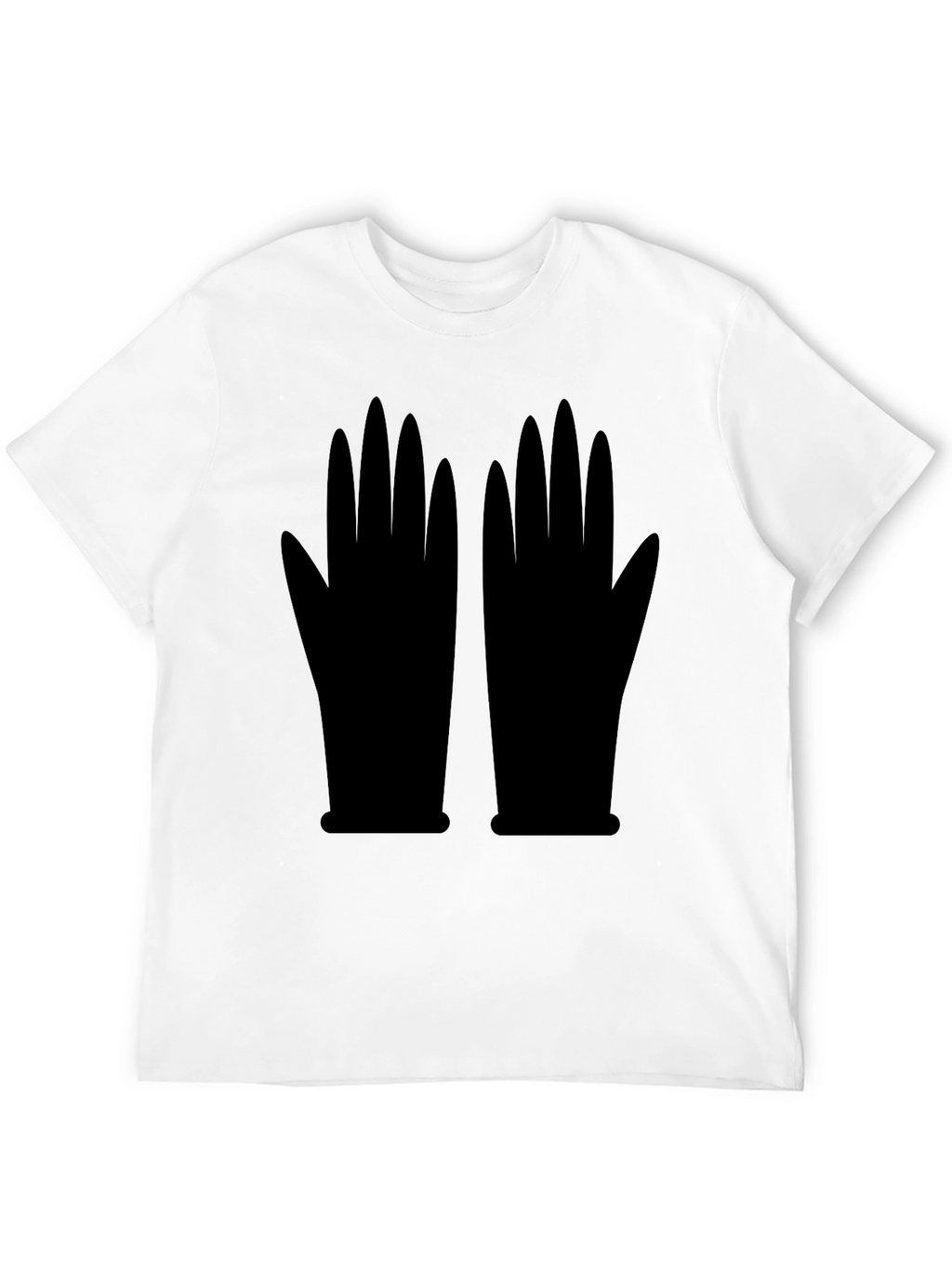 Graphic Gloves Black T-Shirt | Unique Statement Tee