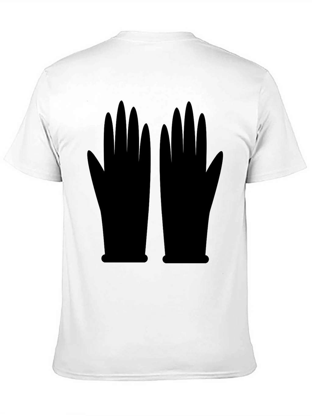 Graphic Gloves Black T-Shirt | Unique Statement Tee