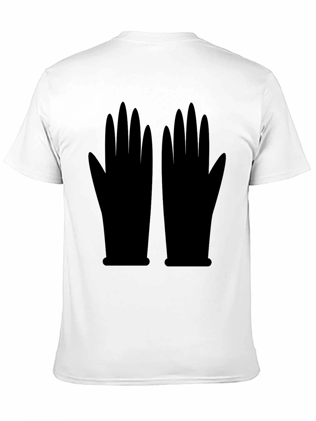 Graphic Gloves Black T-Shirt | Unique Statement Tee