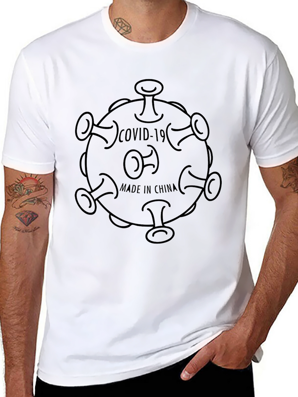 Novelty COVID-19 Made in China T-Shirt